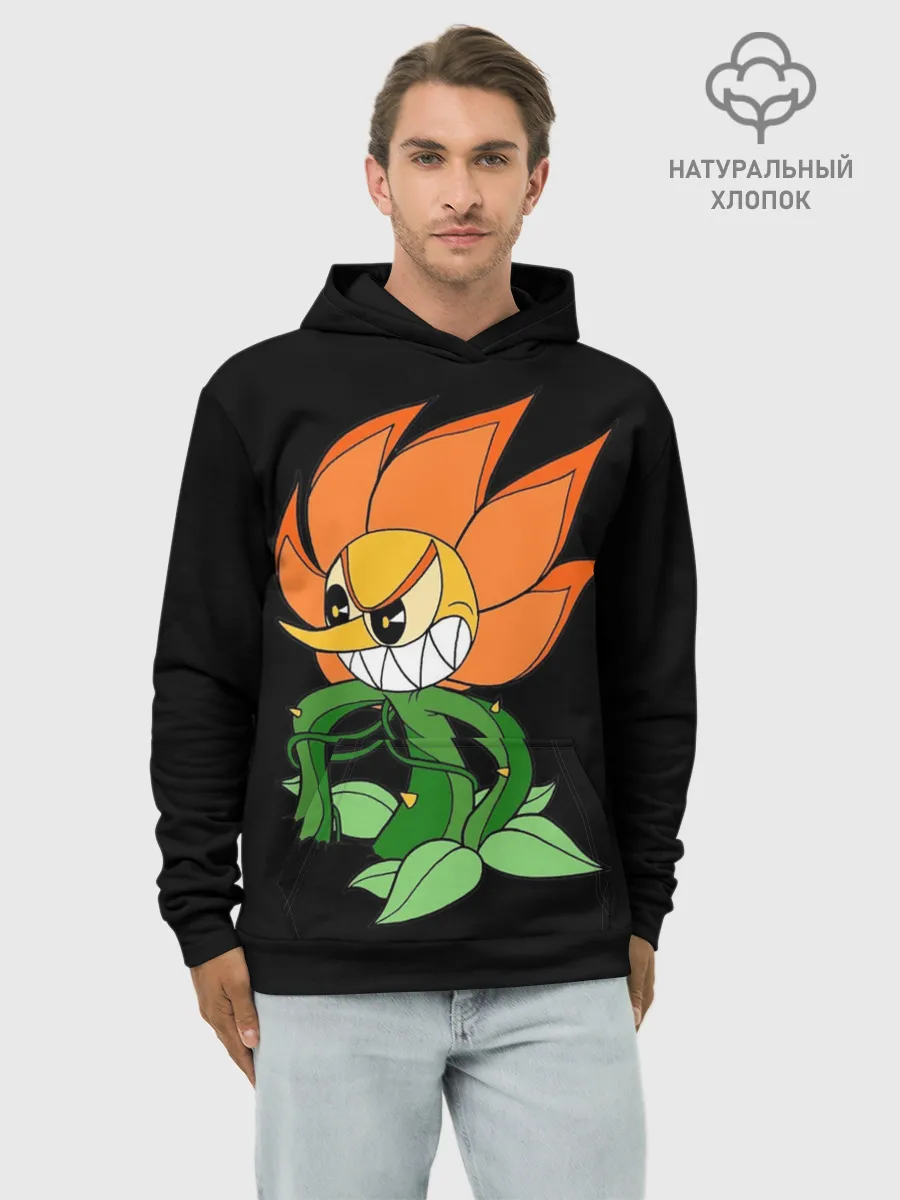 Худи мужской база хлопок / Cuphead - Кэгни Гвоздика