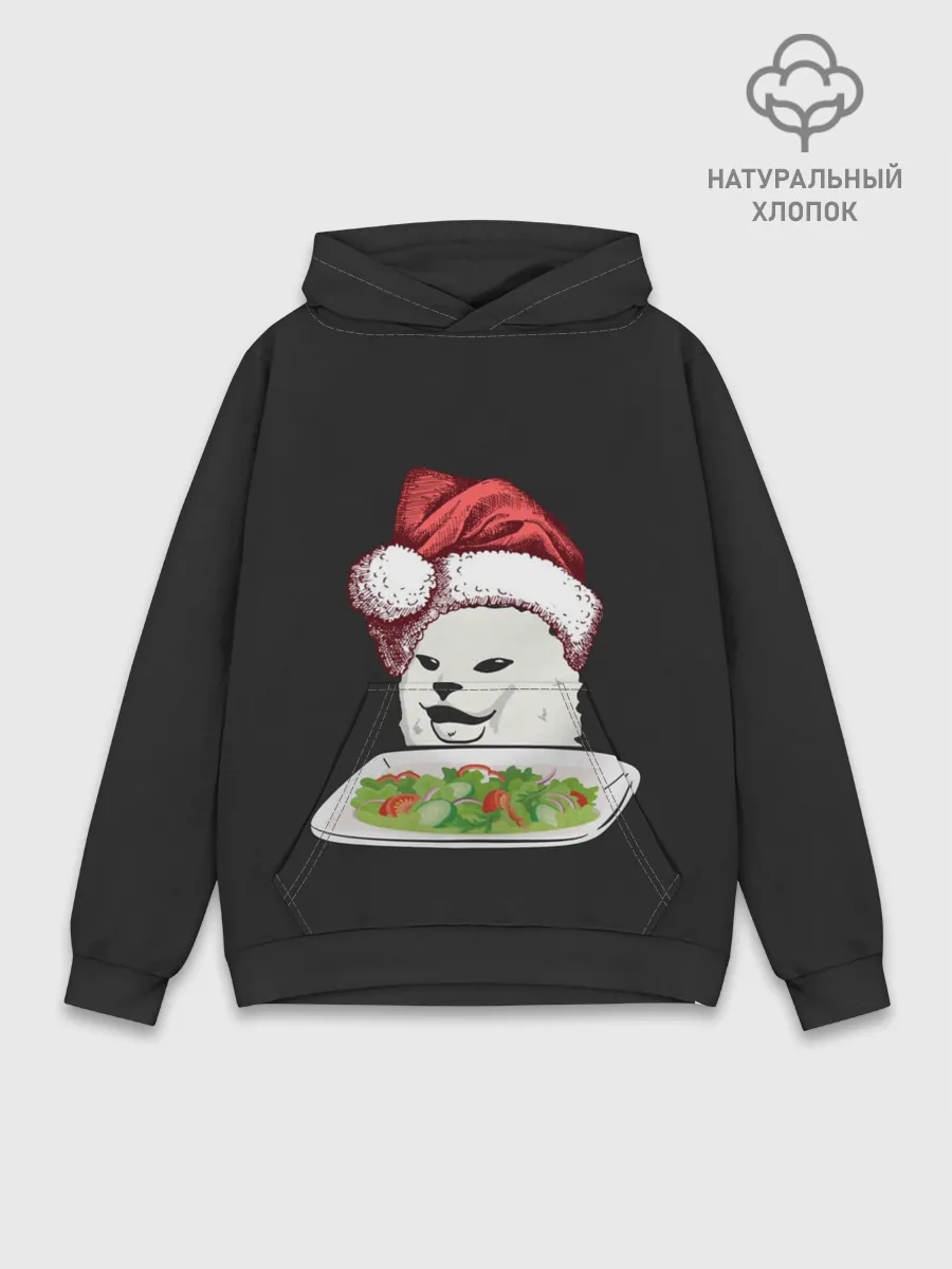 Худи мужской база хлопок / Woman Yelling at Cat