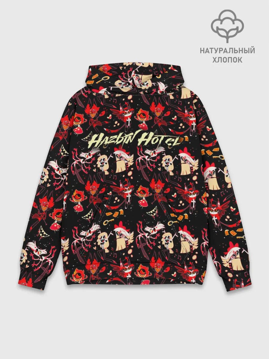 Худи мужской база хлопок / Hazbin Hotel