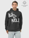 Худи мужской база хлопок / Bad wolf
