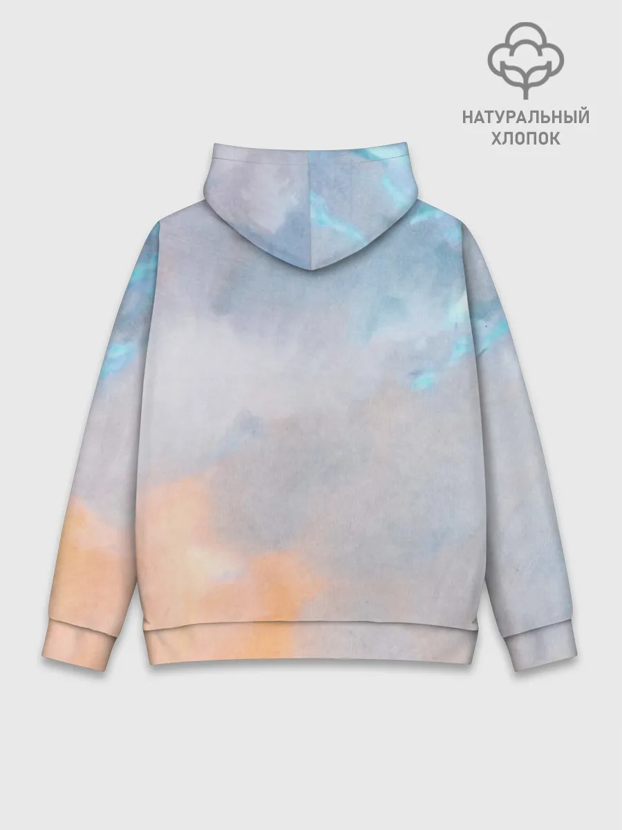 Худи мужской база хлопок / Warrior Zoomorph