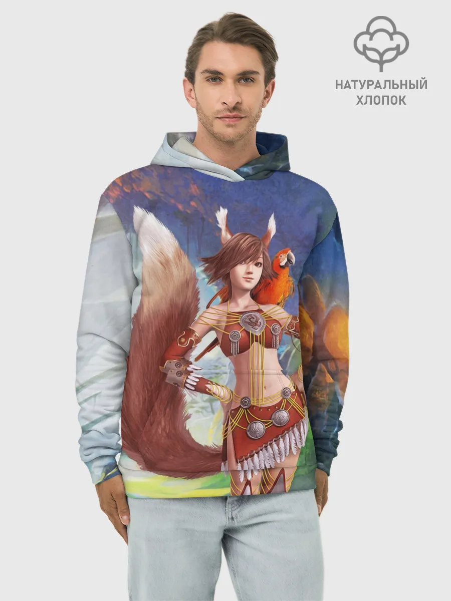 Худи мужской база хлопок / Zoomorph PW