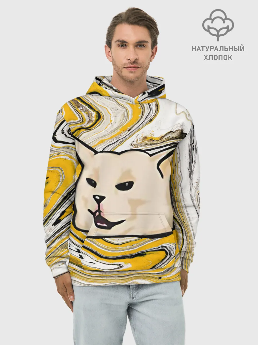 Худи мужской база хлопок / woman yelling at cat