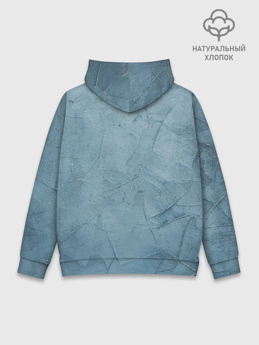 Худи мужской база хлопок / Оттенки синего