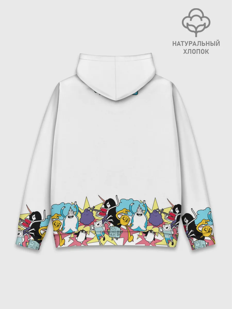 Худи мужской база хлопок / Finn Adventure Time