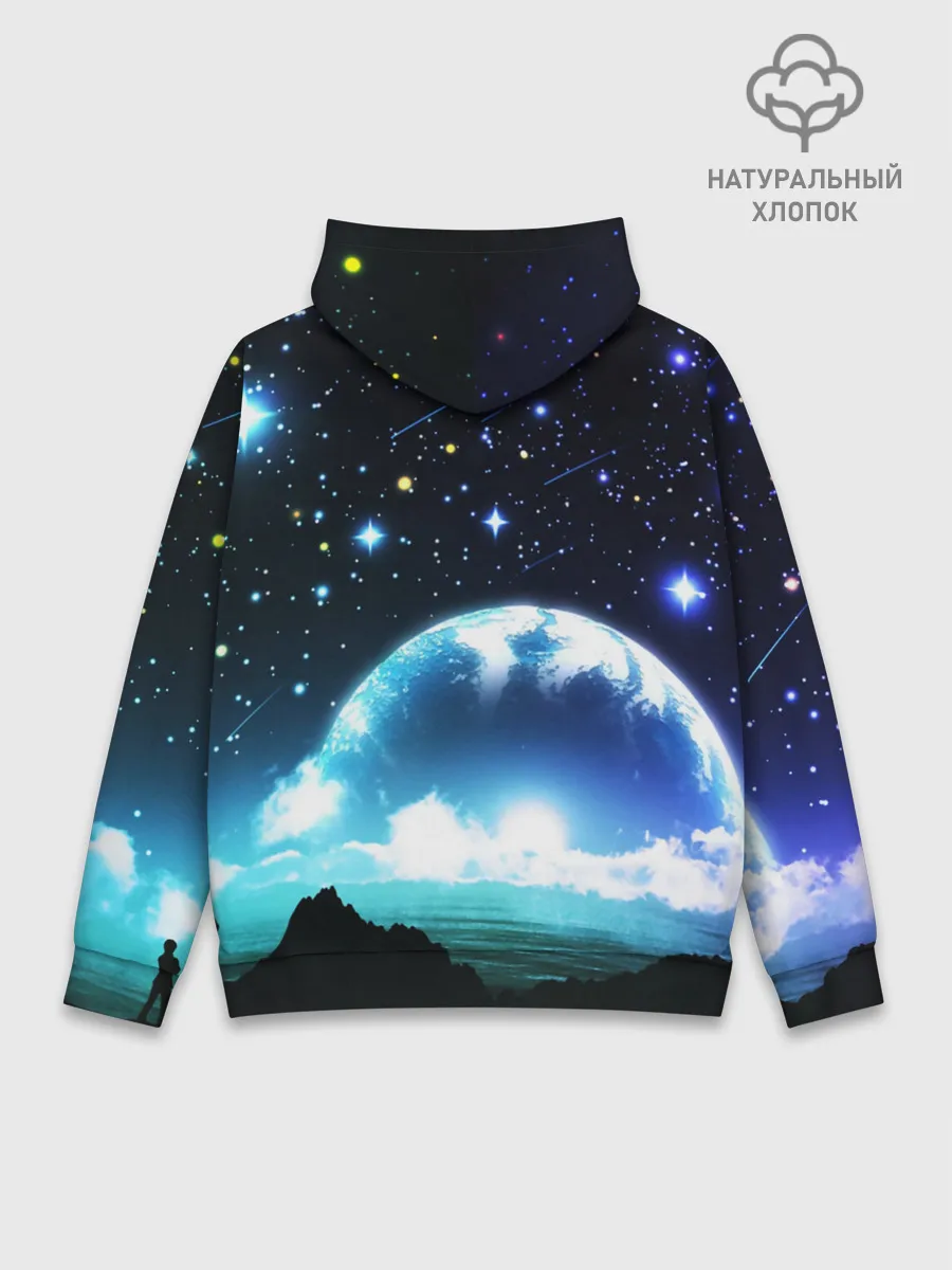 Худи мужской база хлопок / ЛУНА
