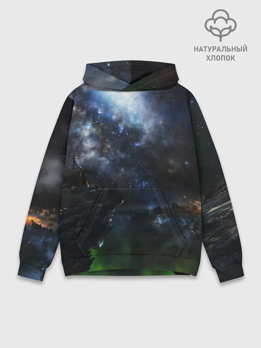 Худи мужской база хлопок / Космос