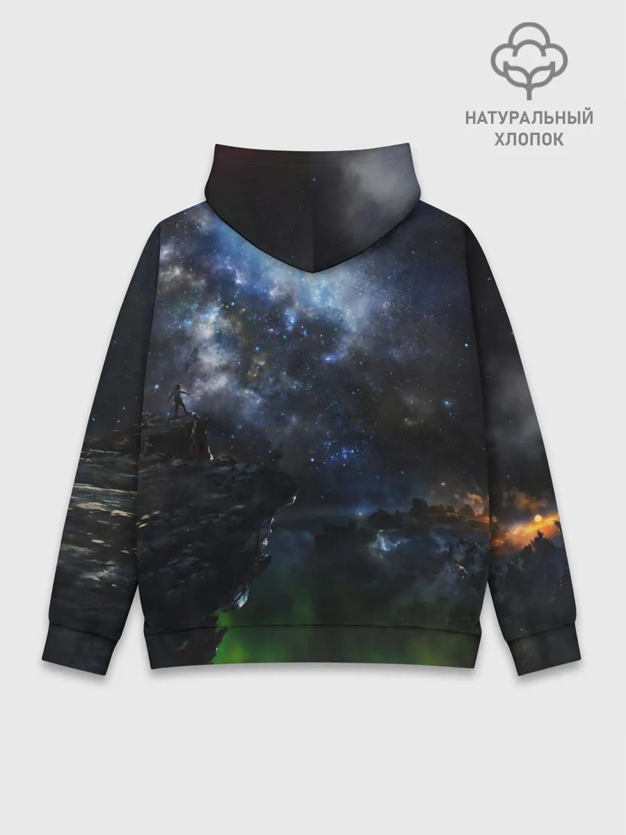 Худи мужской база хлопок / Космос
