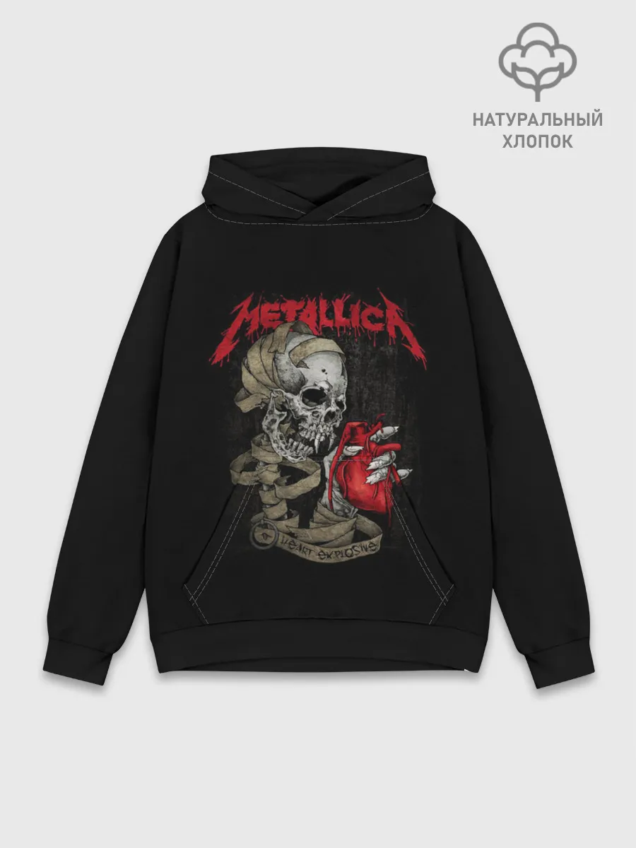 Худи мужской база хлопок / Metallica