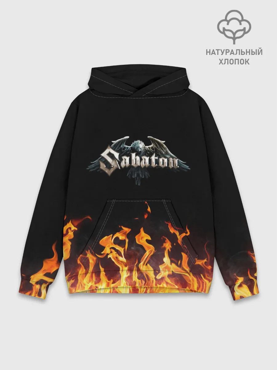 Худи мужской база хлопок / Sabaton