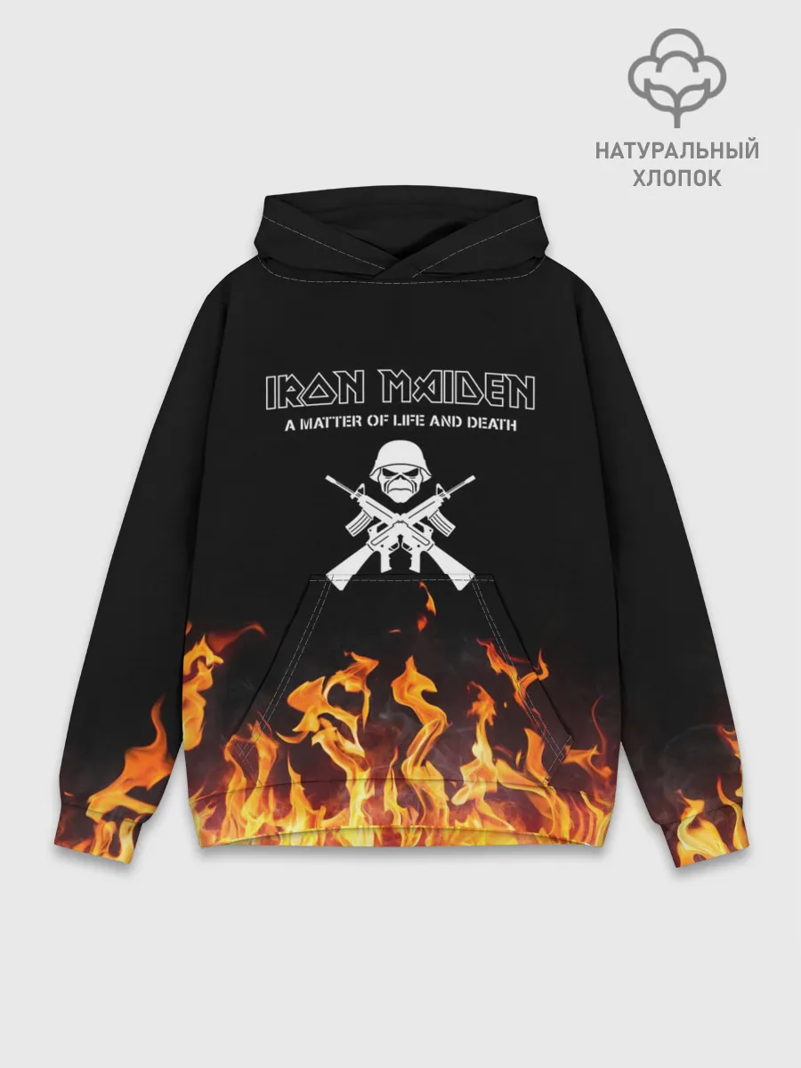Худи мужской база хлопок / Iron Maiden