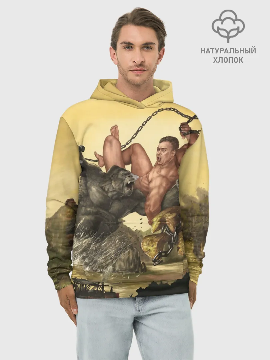 Худи мужской база хлопок / Aniki Fight Art