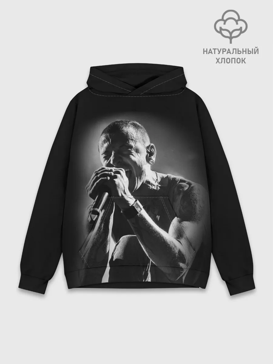Худи мужской база хлопок / Chester Bennington Linkin Park