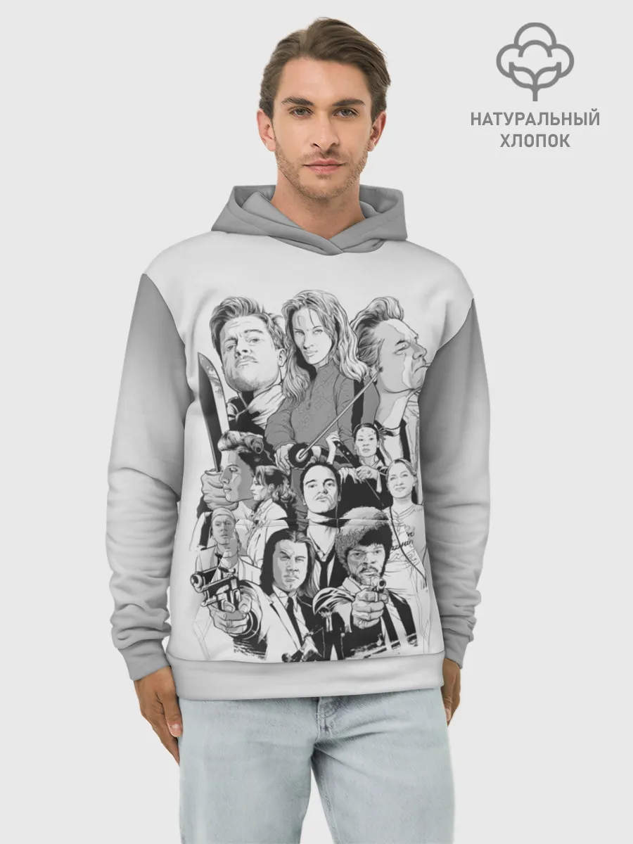 Худи мужской база хлопок / КВЕНТИН ТАРАНТИНО.