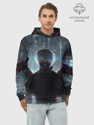 Худи мужской база хлопок / Токийский Гуль