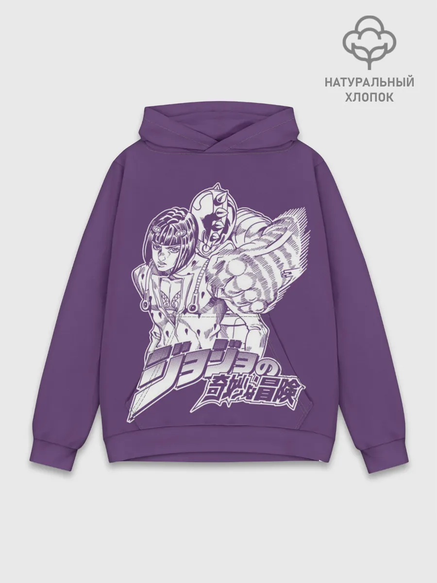 Худи мужской база хлопок / JoJo Bizarre Adventure