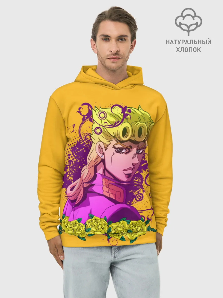 Худи мужской база хлопок / JoJo Bizarre Adventure