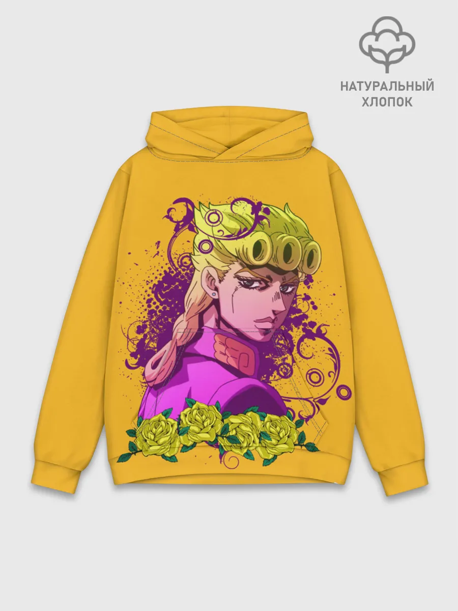 Худи мужской база хлопок / JoJo Bizarre Adventure