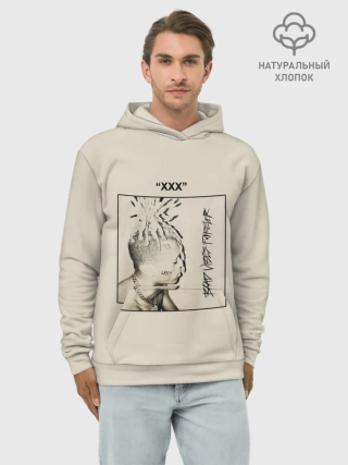 Худи мужской база хлопок / XXXTENTACION BAD VIBES FOREVER