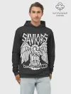 Худи мужской база хлопок / Ходячие мертвецы Saviors