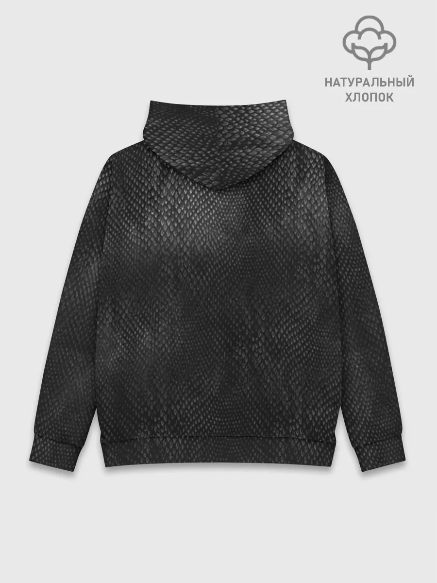 Худи мужской база хлопок / Черный Дракон
