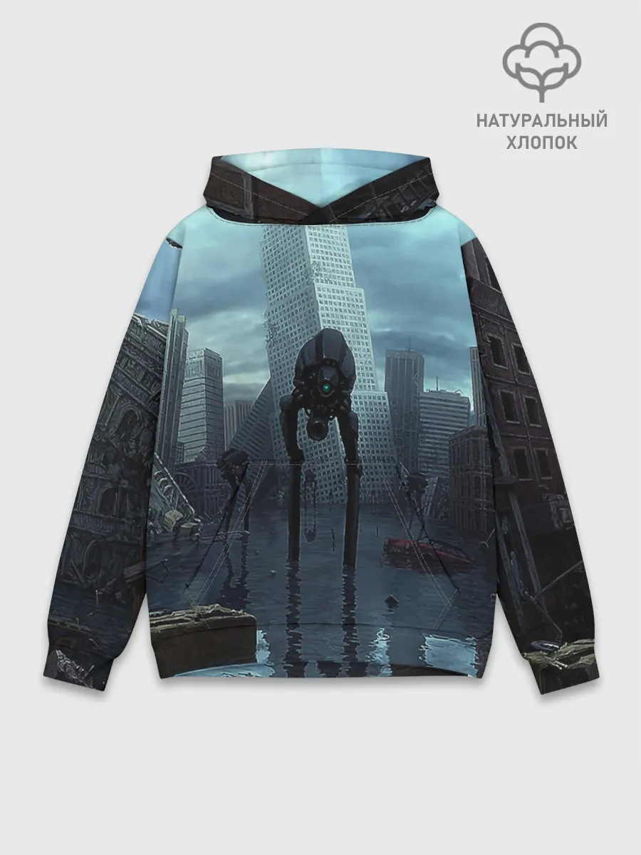 Худи мужской база хлопок / Халф-лайф