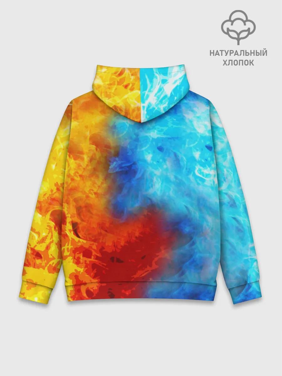 Худи мужской база хлопок / Битва огней x Драконы