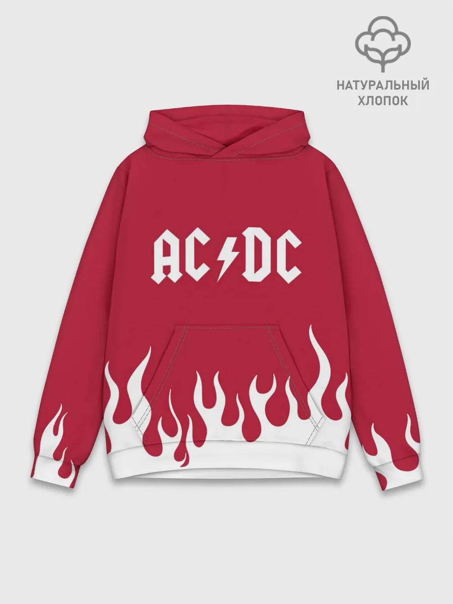 Худи мужской база хлопок / AC DC