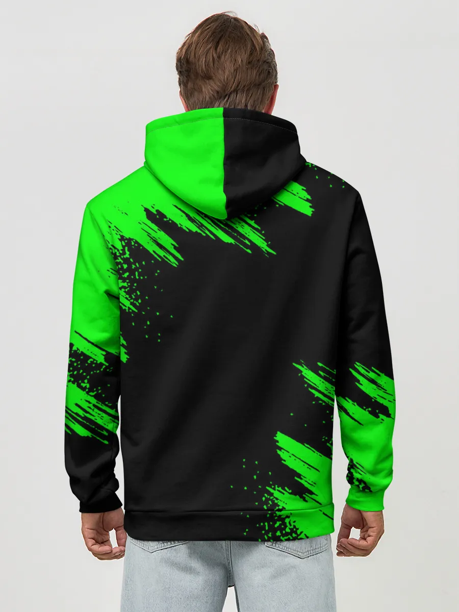 Худи мужской база хлопок / MINECRAFT CREEPER