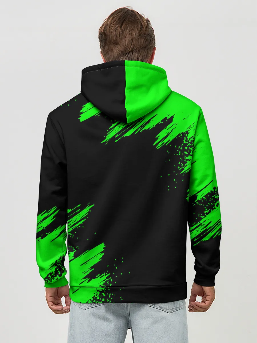 Худи мужской база хлопок / MINECRAFT CREEPER