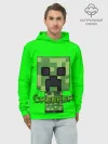 Худи мужской база хлопок / MINECRAFT CREEPER