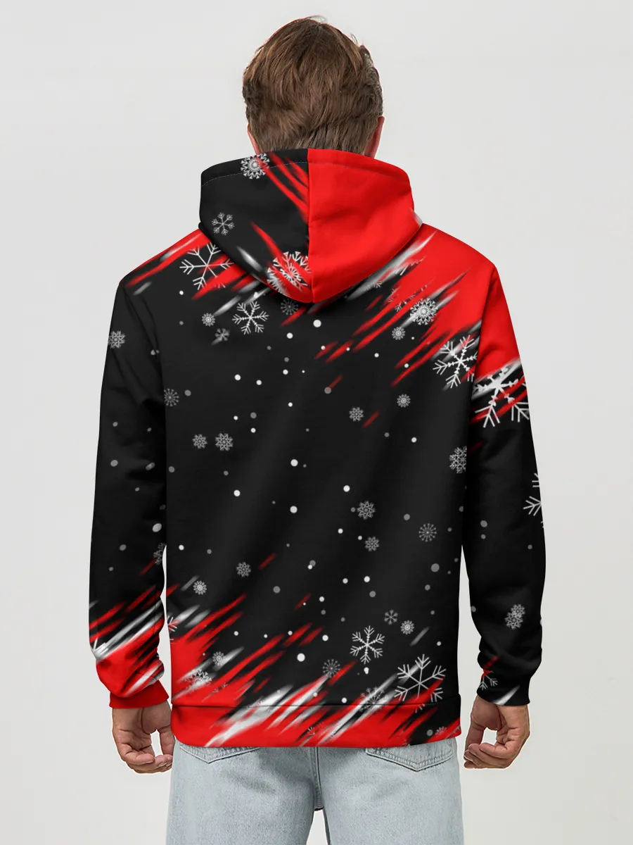 Худи мужской база хлопок / HAZBIN HOTEL НОВОГОДНИЙ.