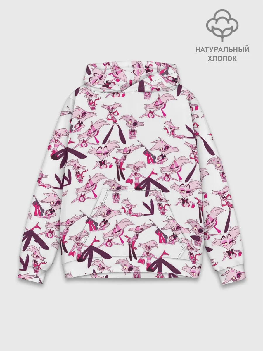 Худи мужской база хлопок / Hazbin Hotel: Angel Dust