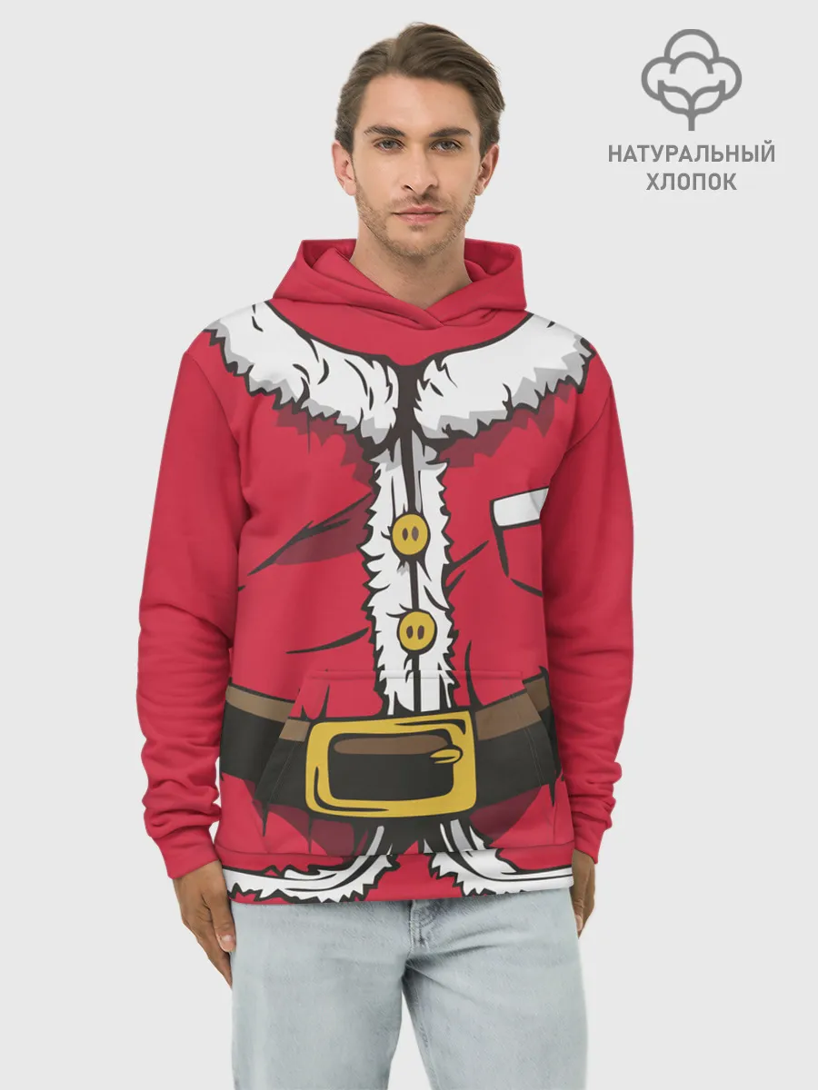 Худи мужской база хлопок / Санта