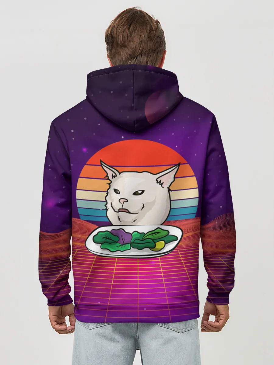 Худи мужской база хлопок / Woman yelling at a cat