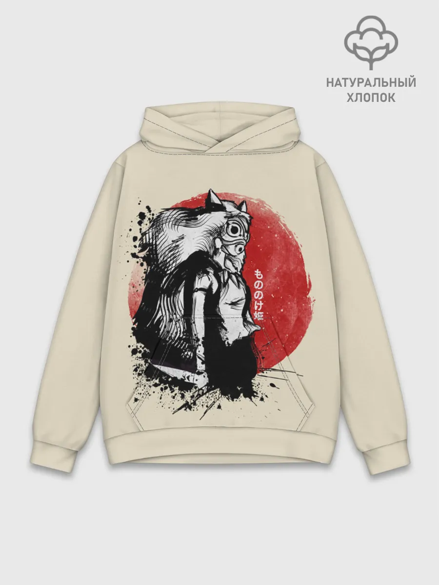 Худи мужской база хлопок / Принцесса Мононоке