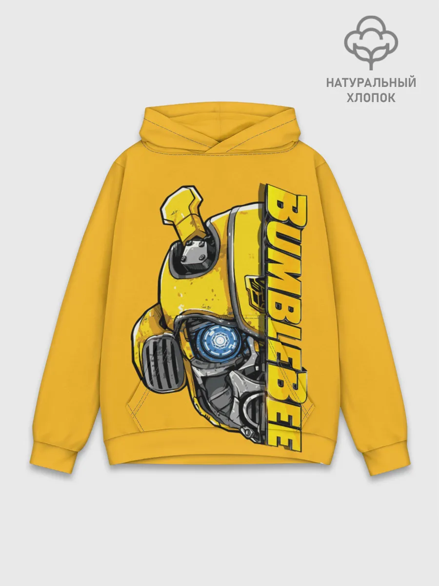 Худи мужской база хлопок / Transformers Bumblebee