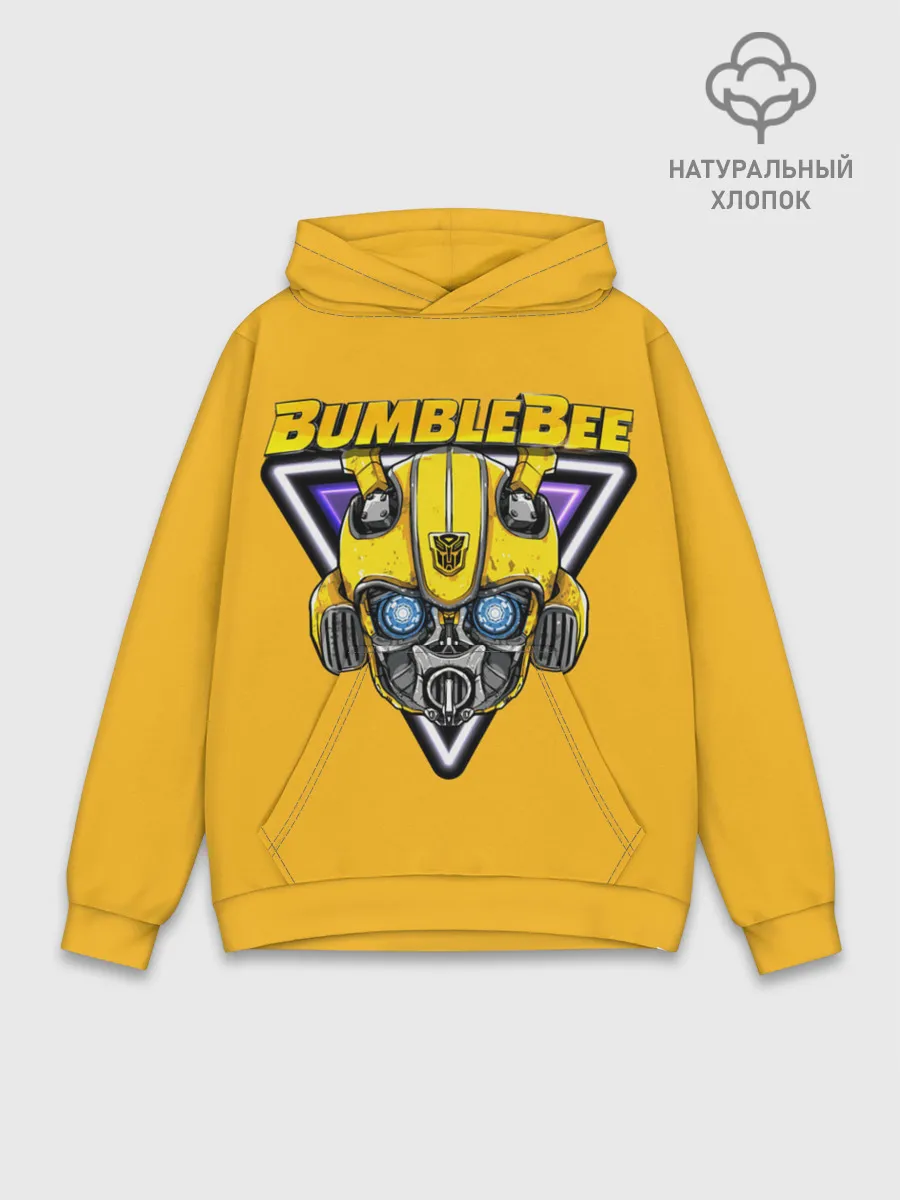 Худи мужской база хлопок / Трансформеры Bumblebee