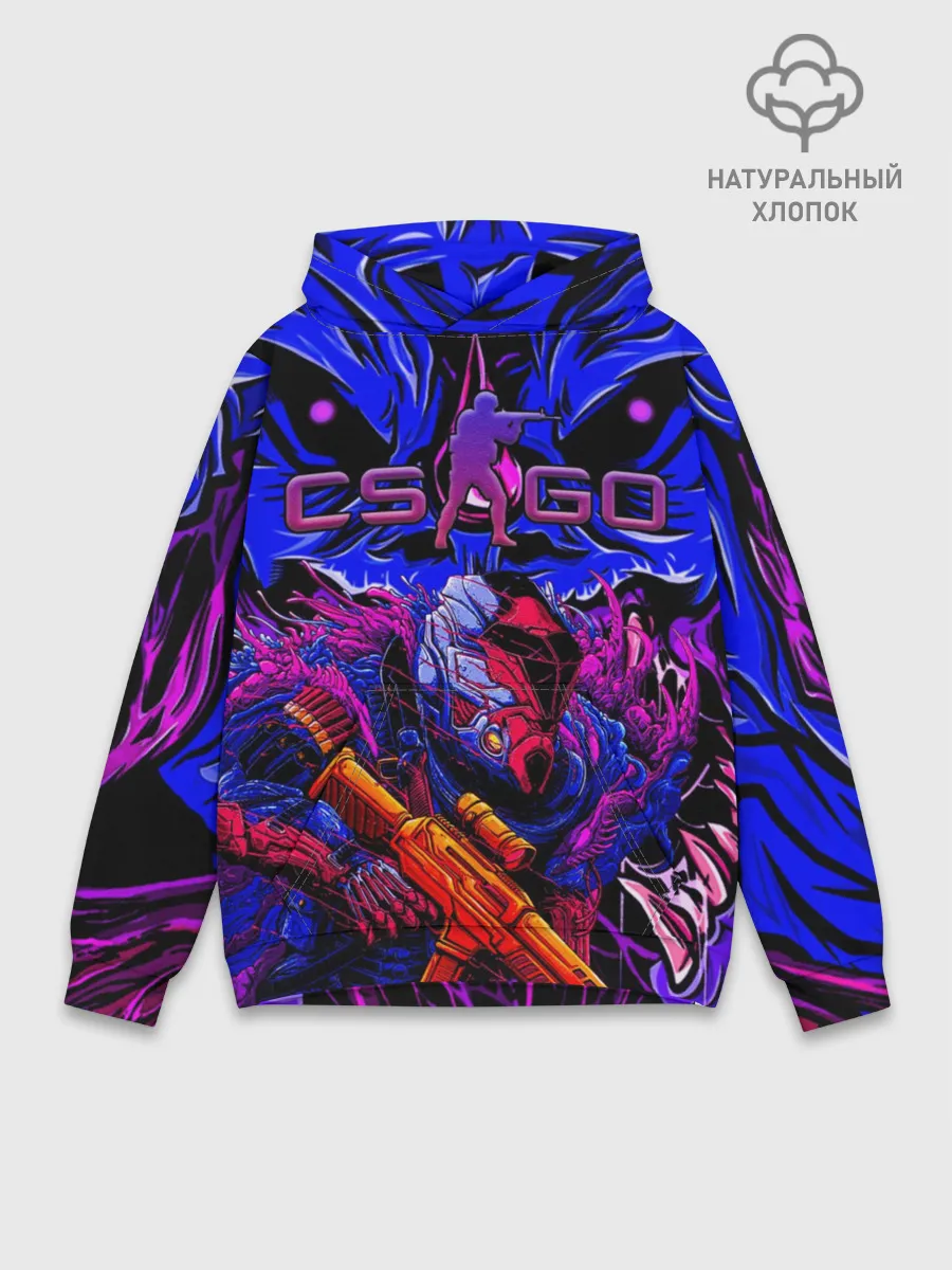 Худи мужской база хлопок / CS GO hyper beast IMBAskin