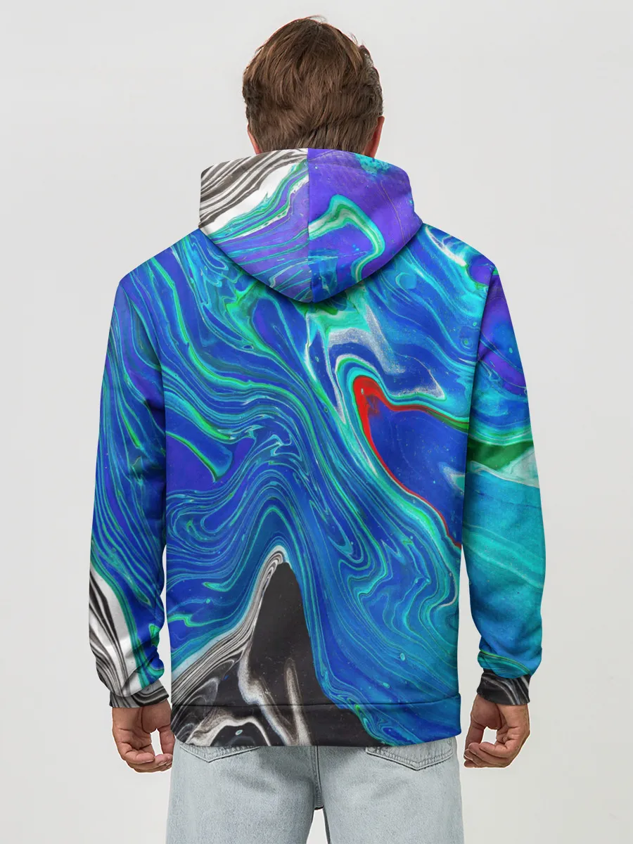 Худи мужской база хлопок / КИСЛОТНЫЙ АКРИЛ