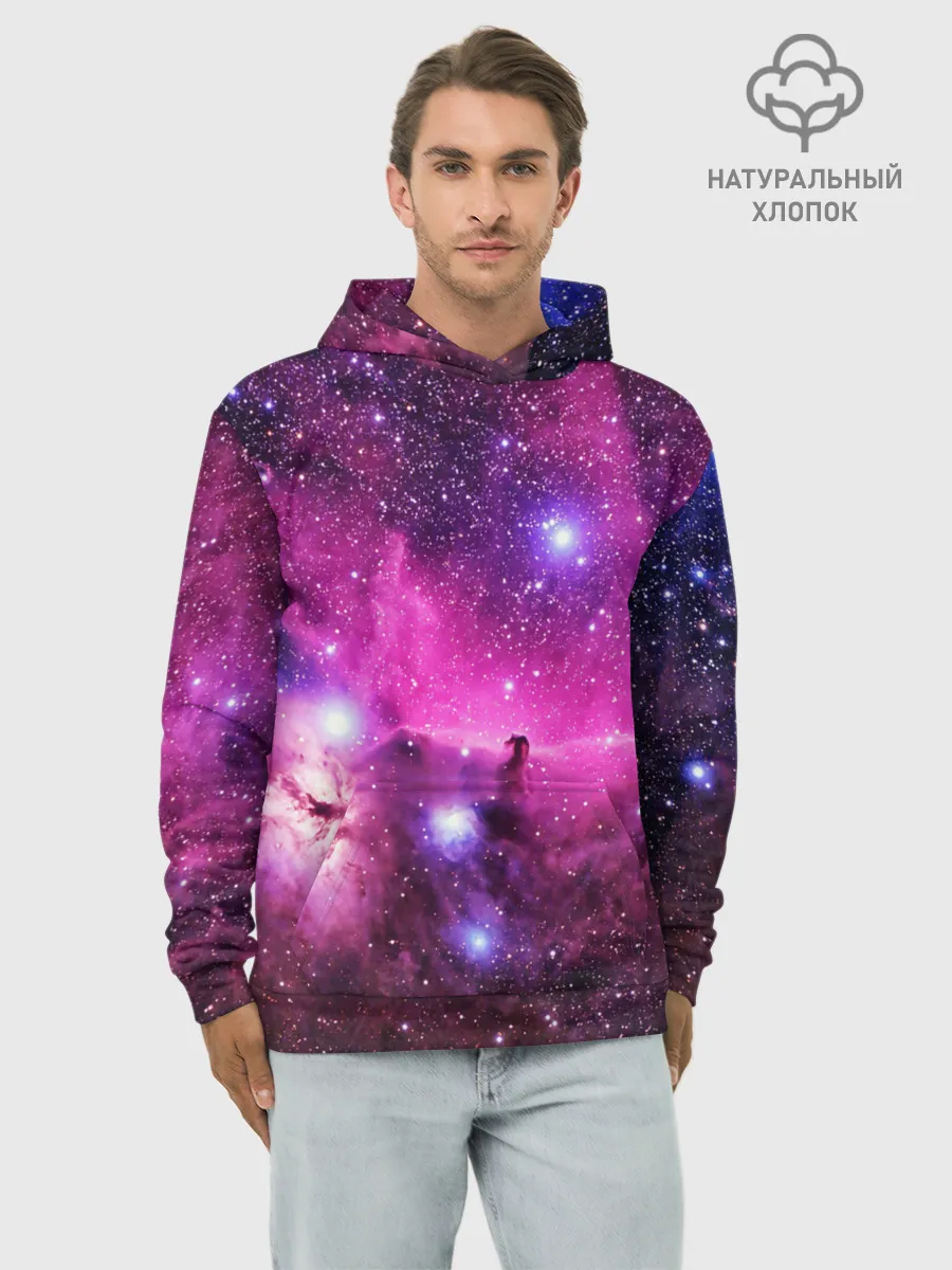 Худи мужской база хлопок / КОСМОС