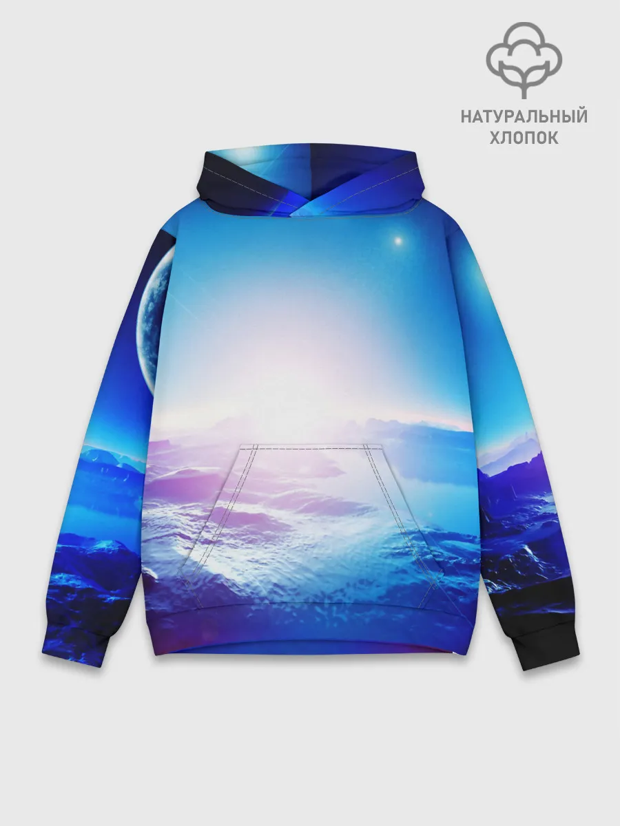 Худи мужской база хлопок / ЛУНА