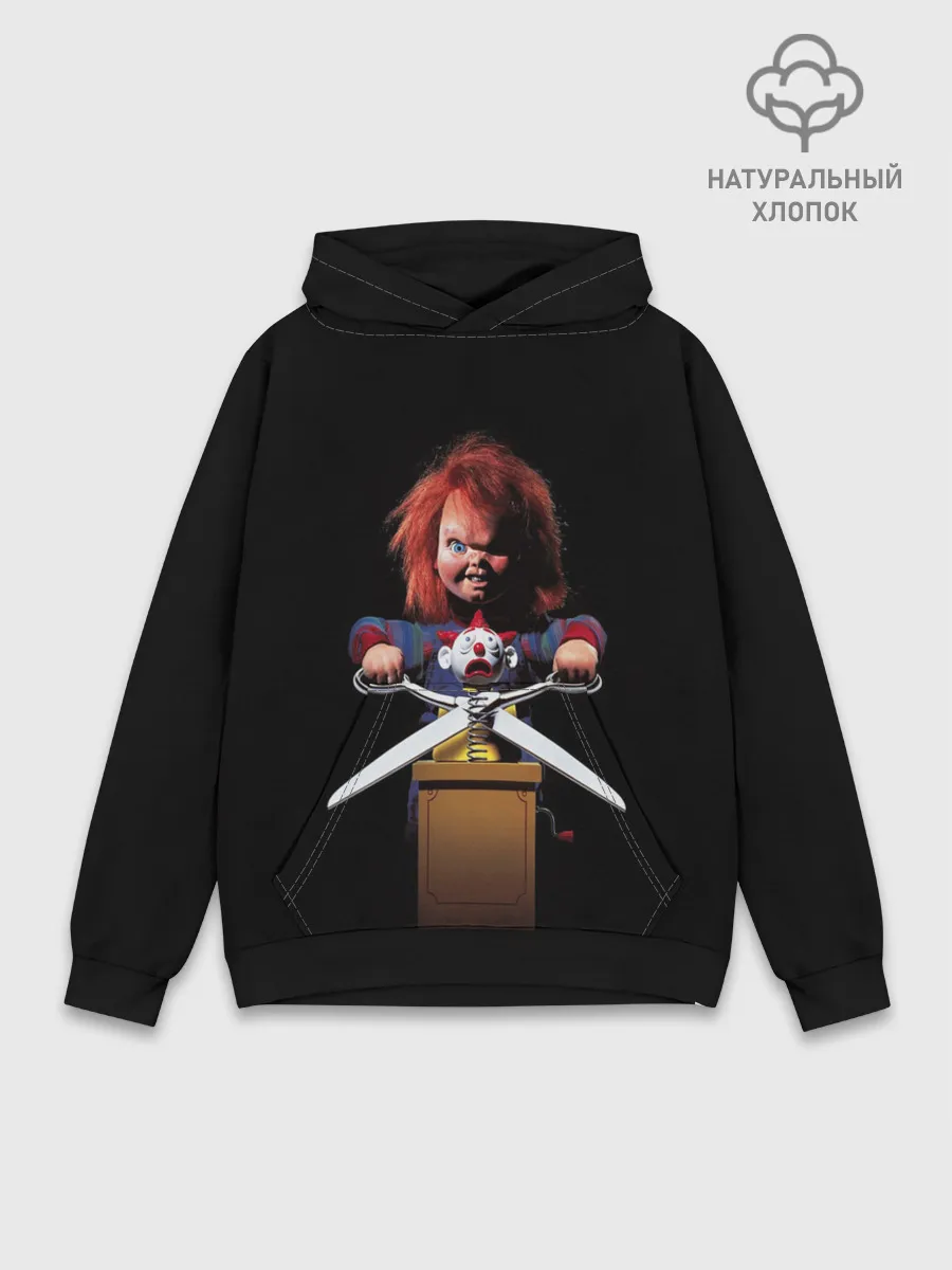 Худи мужской база хлопок / Детские игры - Чаки