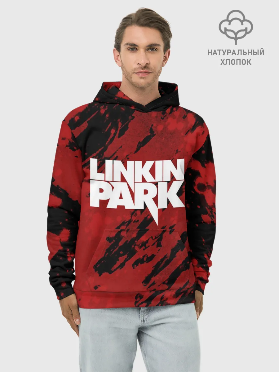 Худи мужской база хлопок / Linkin Park
