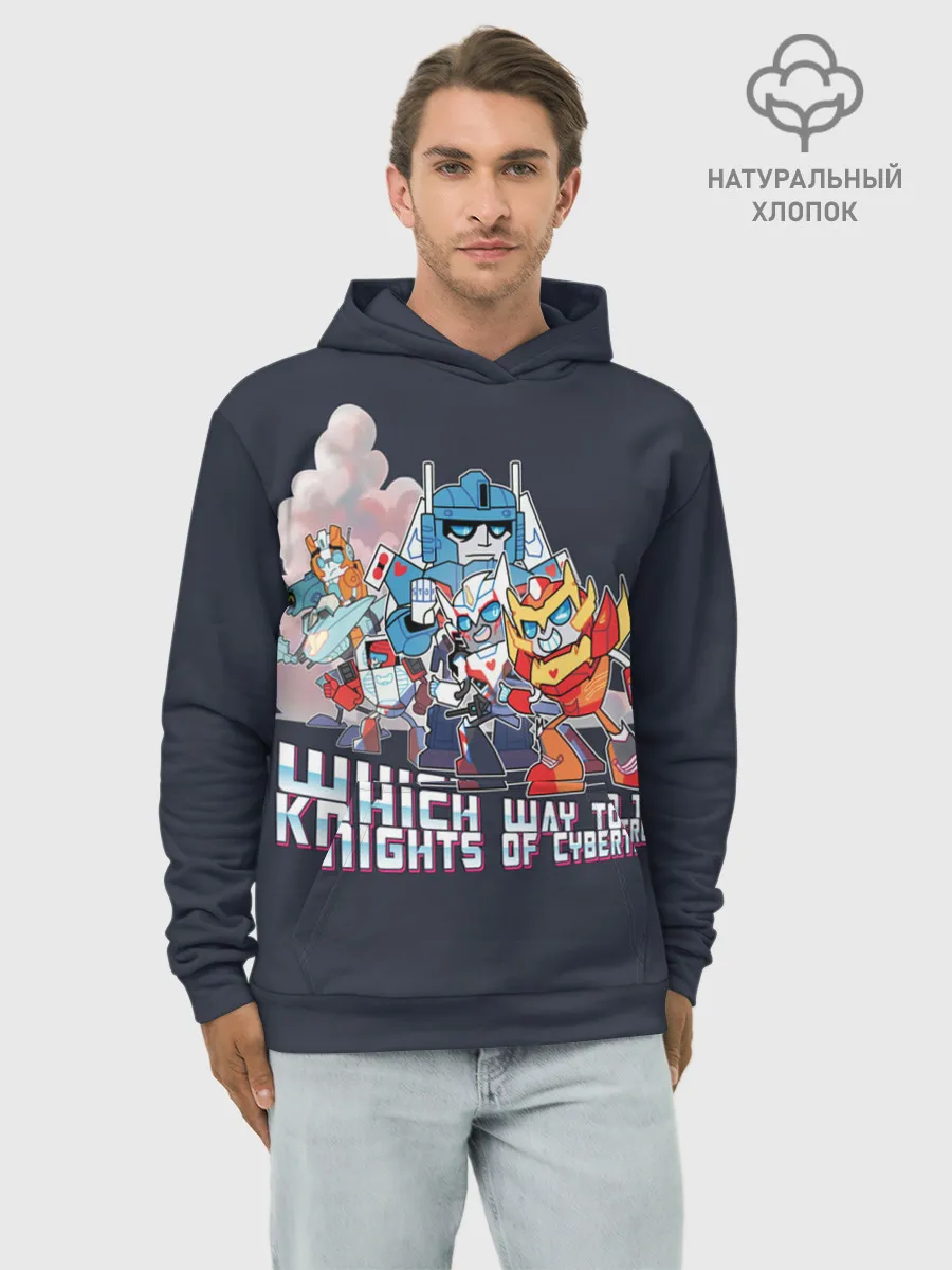 Худи мужской база хлопок / Трансформеры