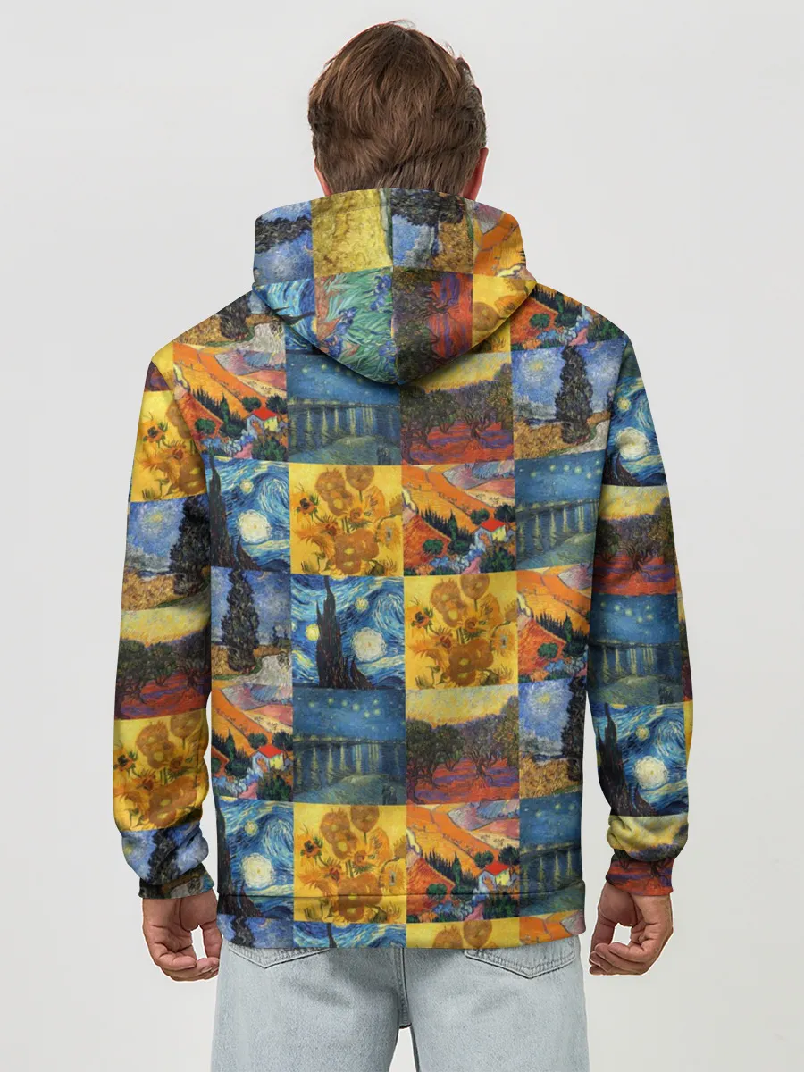 Худи мужской база хлопок / Картины Ван Гога