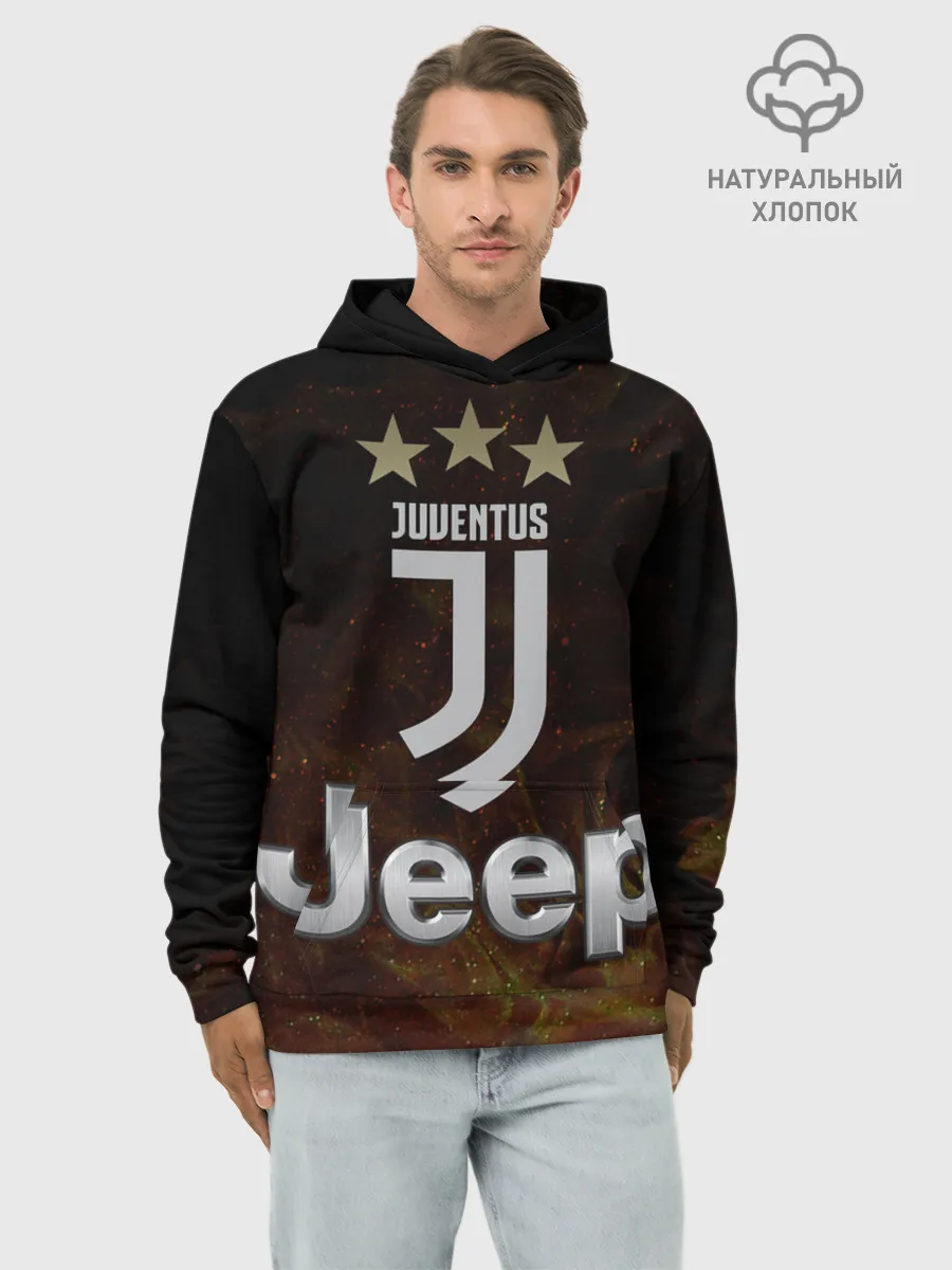 Худи мужской база хлопок / Ювентус