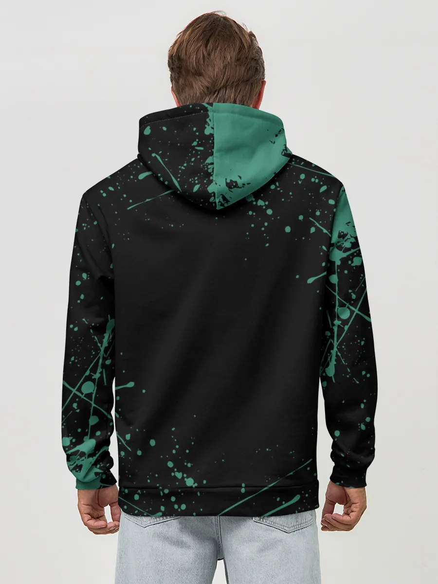 Худи мужской база хлопок / Персонажи Demon Slayer