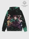 Худи мужской база хлопок / Персонажи Demon Slayer