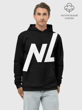 Худи мужской база хлопок / NL logo